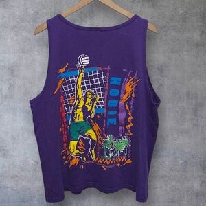 Hobie Purple Tank with Graphic Design
